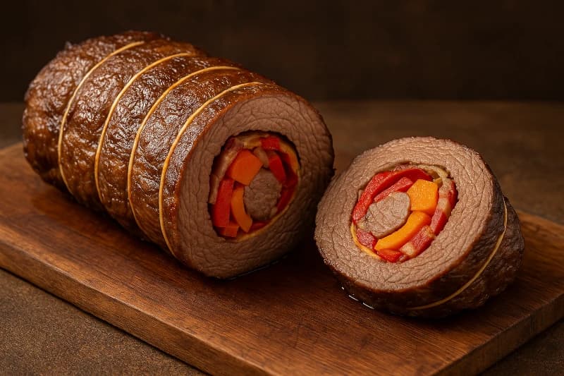 Ponta de Peito Recheada Assada