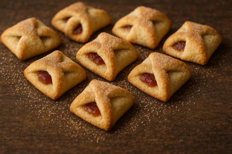 Biscoitinhos macios e recheados com goiabada, perfeitos para acompanhar o café.