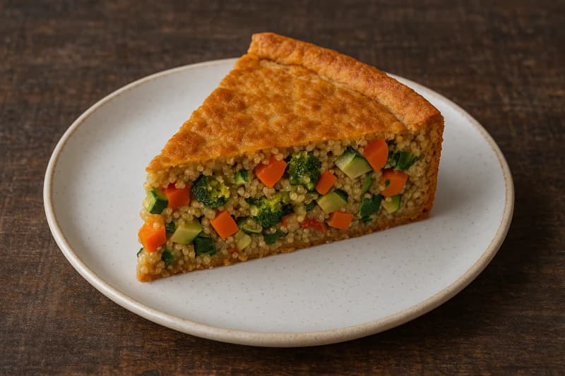Torta de Legumes e Quinoa (Sem Glúten e Sem Lactose)