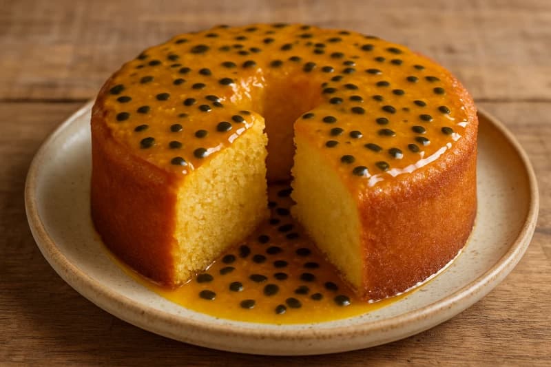 Bolo de Maracujá de Liquidificador Fácil