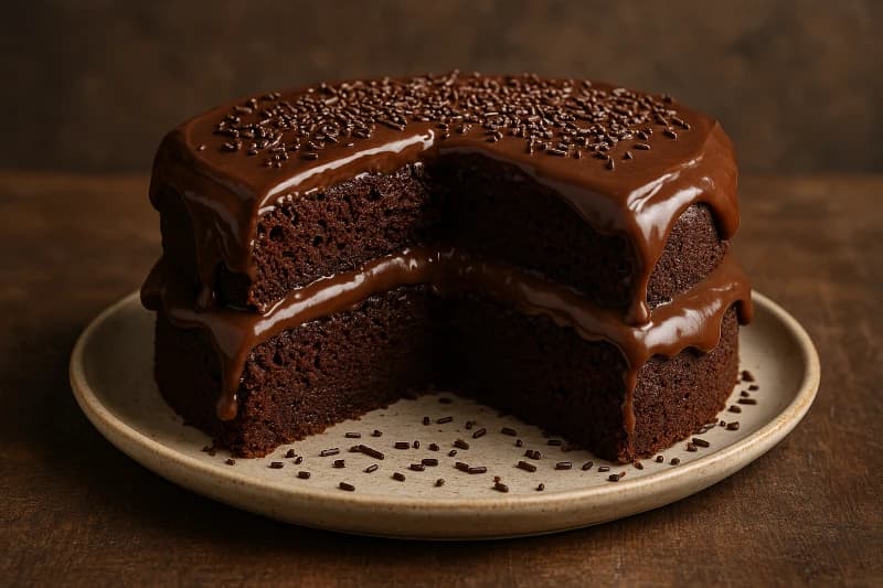 Bolo Babão de Chocolate