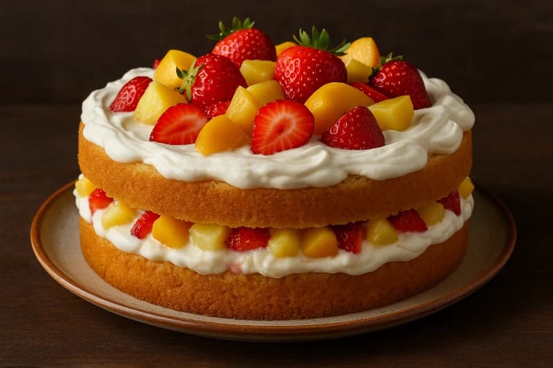 Bolo de salada de frutas