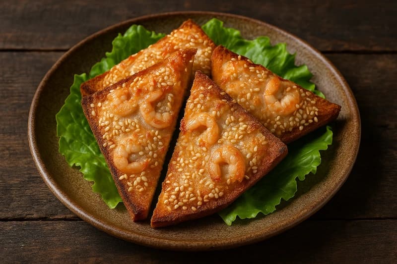 Torradinhas Crocantes com Creme de Camarão