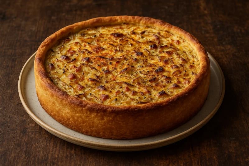 Torta de Mainz com Cebola e Presunto