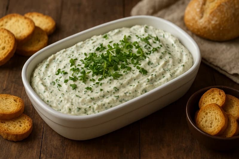 Mousse Cremoso de Ricota com Ervas