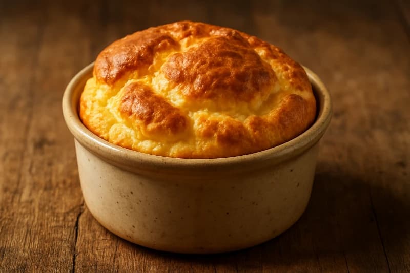 Soufflé de Queijo Cremoso e Leve