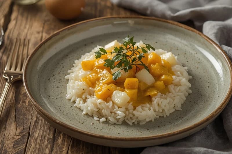 Arroz Frito com Castanha de Caju e Ovo