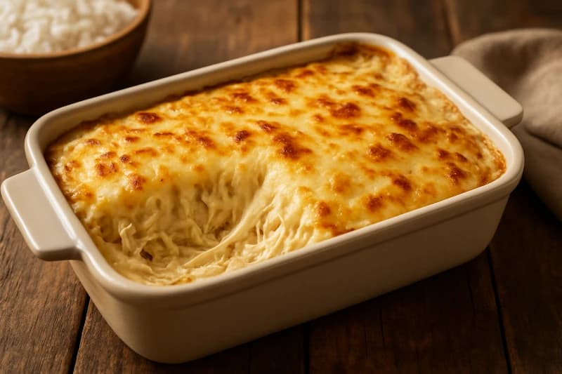 Fricassê Cremoso de Frango com Queijo