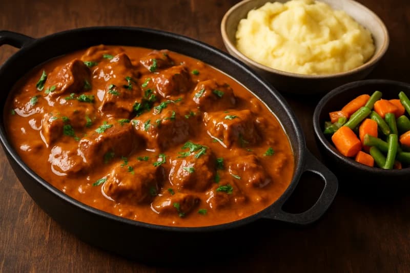 Vitela ao Vinho Branco com Molho Cremoso