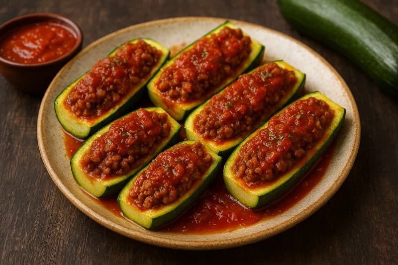 Abobrinha Recheada com Carne Moída – Fácil e Saborosa