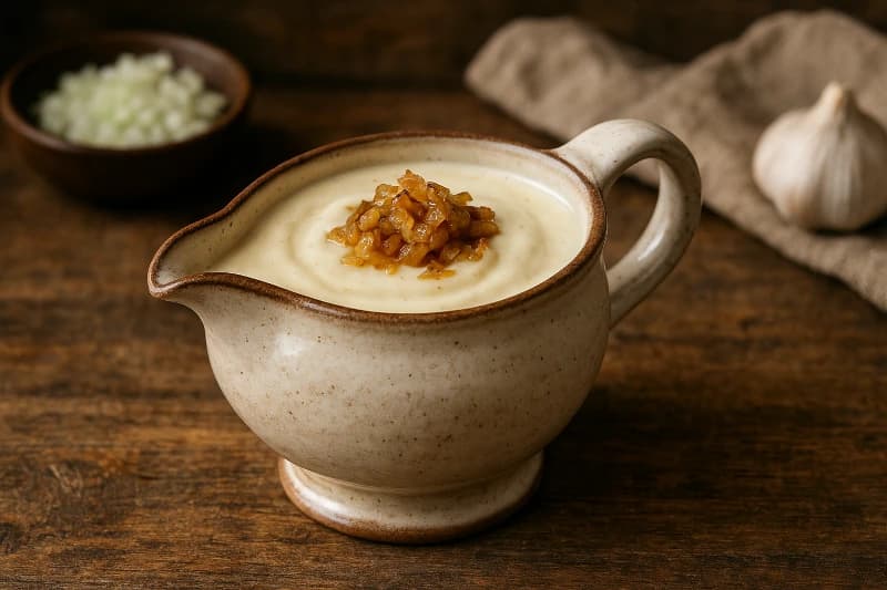 Molho Soubise (Molho de Cebola Cremoso)
