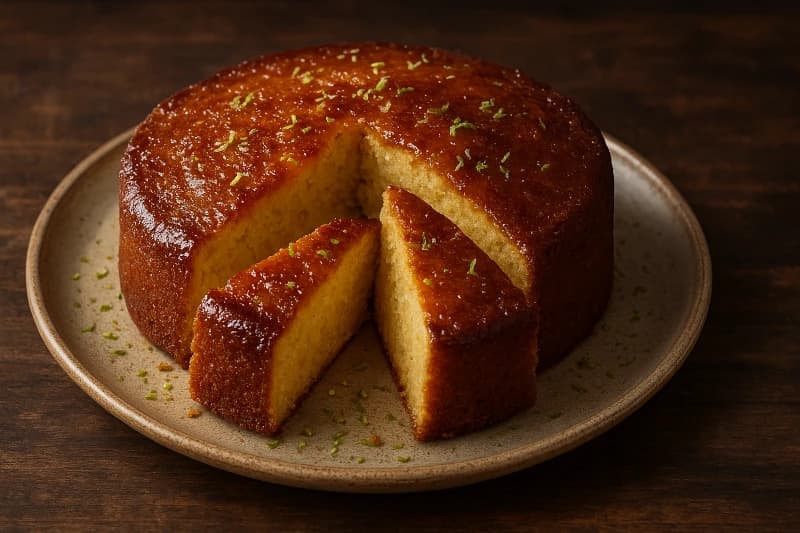 Bolo de Açúcar Queimado com Raspas de Limão