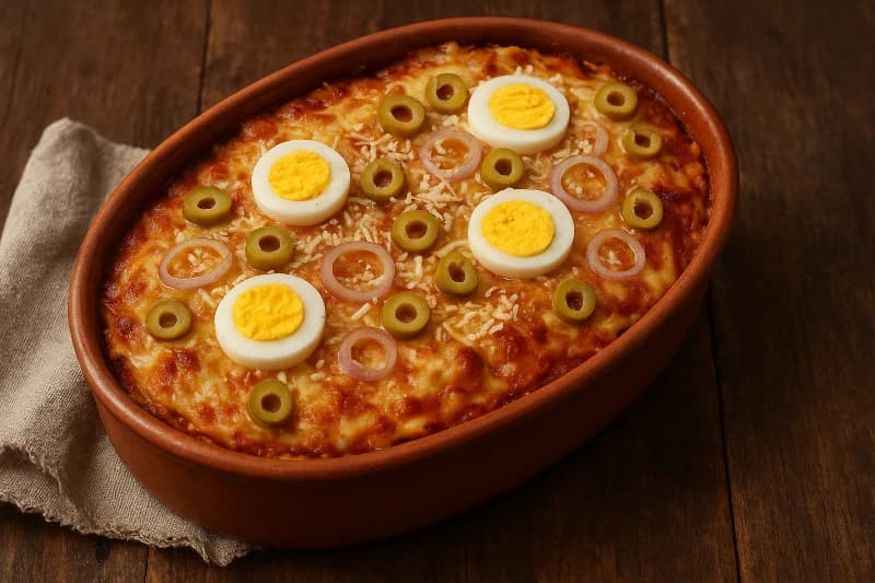 Lasanha Cremosa de Queijo e Presunto