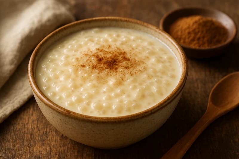 Sagu Cremoso de Leite com Canela