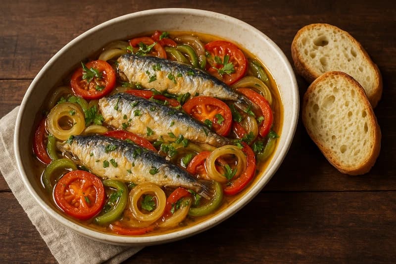 Escabeche de Sardinha Caseiro
