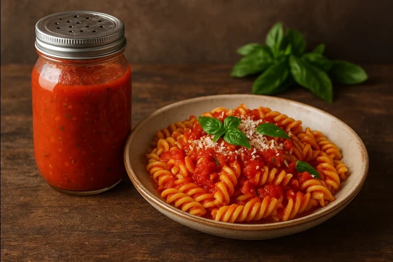 Molho de Tomate Caseiro no Vidro