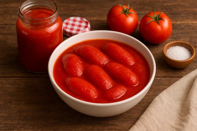 Tomates Pelados em Conserva Caseiros