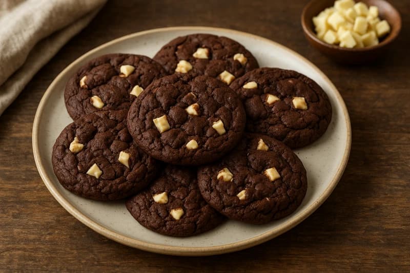 Cookies Duplo Chocolate com Pedacinhos de Chocolate Branco