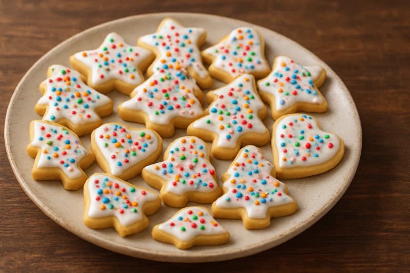 Biscoitos Natalinos Tradicionais com Glacê