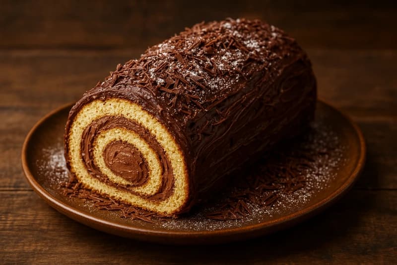 Tronco de Natal (Bûche de Noël de Chocolate)