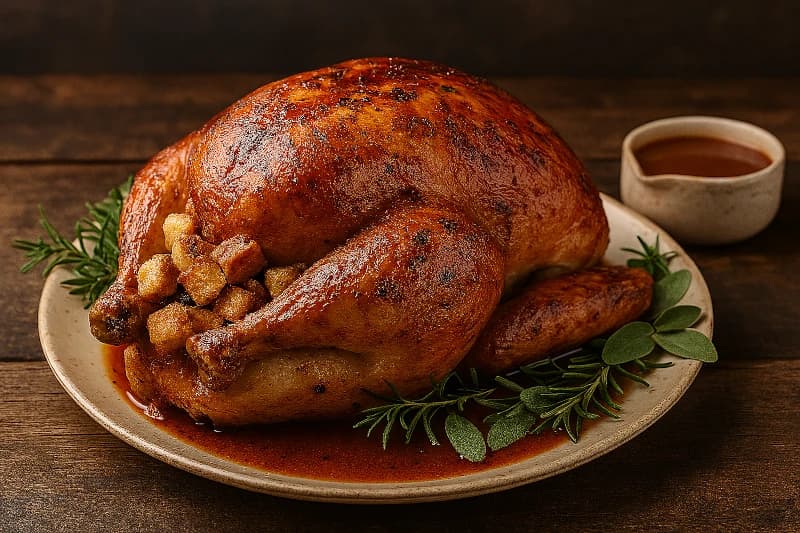 Peru Assado Tradicional com Recheio de Croutons