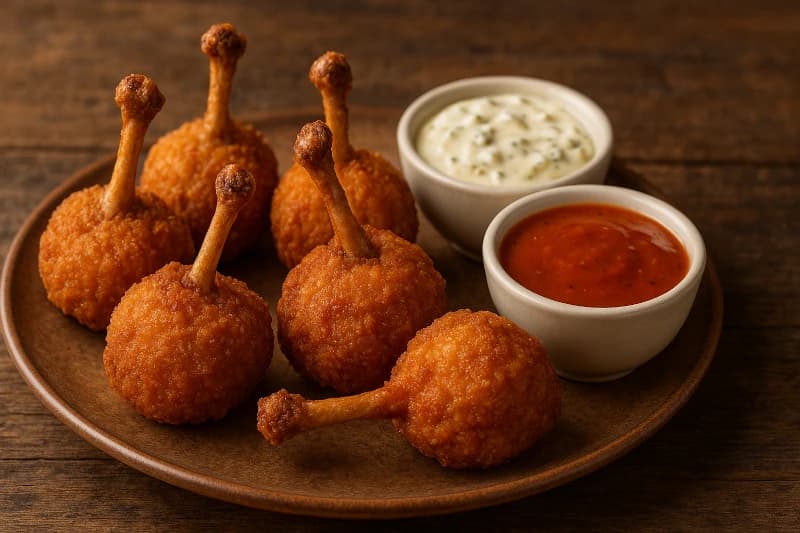 Tulipas Crocantes de Frango com Dois Molhos