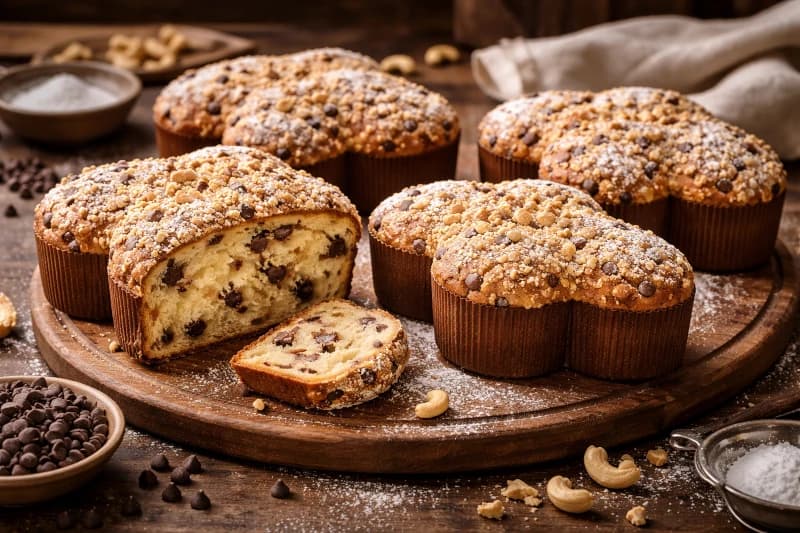 Colomba Pascal Caseira com Gotas de Chocolate